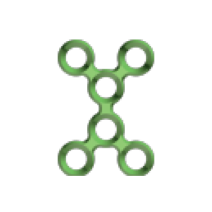 Пластина MINITEK (X - подібна, товщ. 0.6 мм, 6 отворів)
