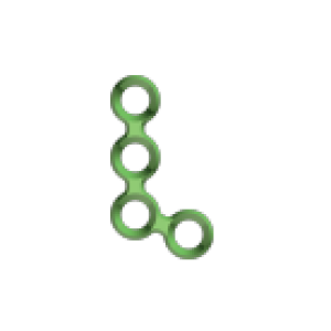 Пластина MINITEK ( L - подібна, товщ. 0.6 мм, без перемички )