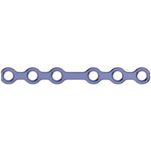 Пластина ORTRAUTEK ( товщ. 0.8 мм, 6 отворів, середня перемичка )