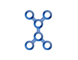 Пластина MICROTEK X - подібна, товщ. 0.6 мм, 6 отворів